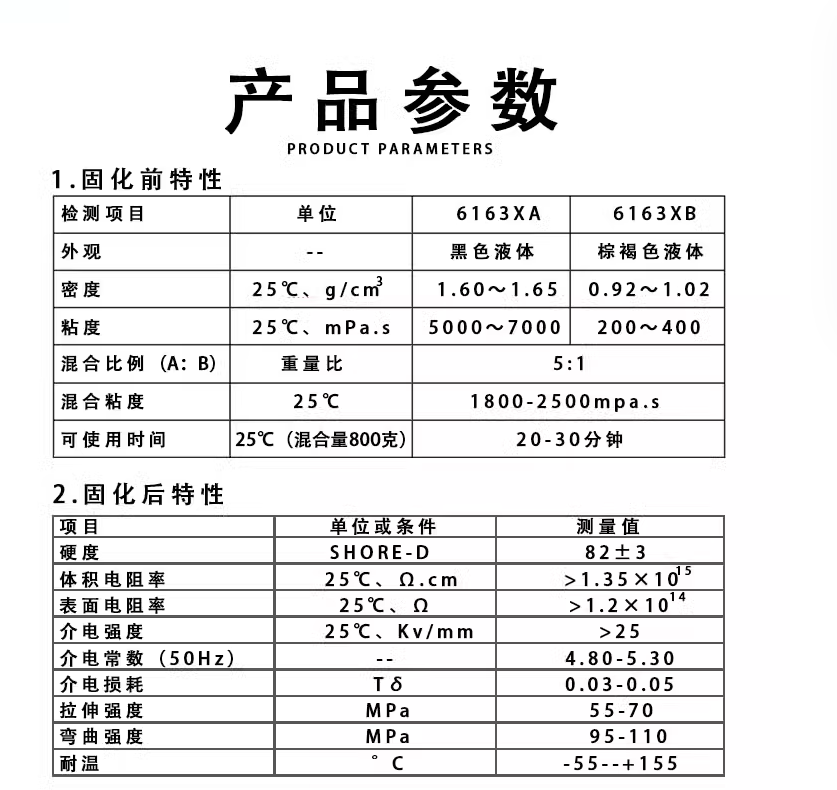 6163-32环氧灌封胶5:1